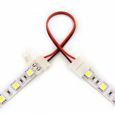 Соединительный кабель + 2 зажима для светодиодной ленты 5050 одноцветной, 10мм 503016 купить в Харькове, Украине: цена, отзывы, характеристики