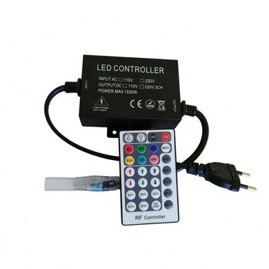 Контроллер 220V NEON RGB 10х20 - AC-2 (1500W; RF; 28K) 402031 купить в Харькове, Украине: цена, отзывы, характеристики