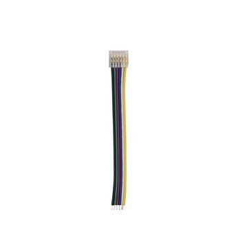 Конектор PROLUM&trade; для стрічки SMD SLIM, 12ММ, 6PIN, RGB+CCT, 1jack 501150 купити в Харкові, Україні: ціна, відгуки, характеристики
