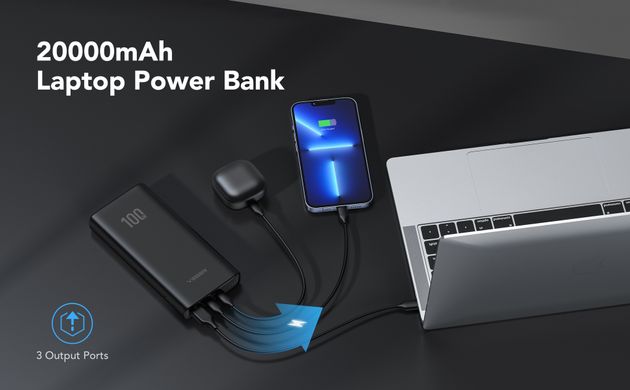 Зовнішній акумулятор Power Bank VEGER  W2032C купити в Харкові, Україні: ціна, відгуки, характеристики