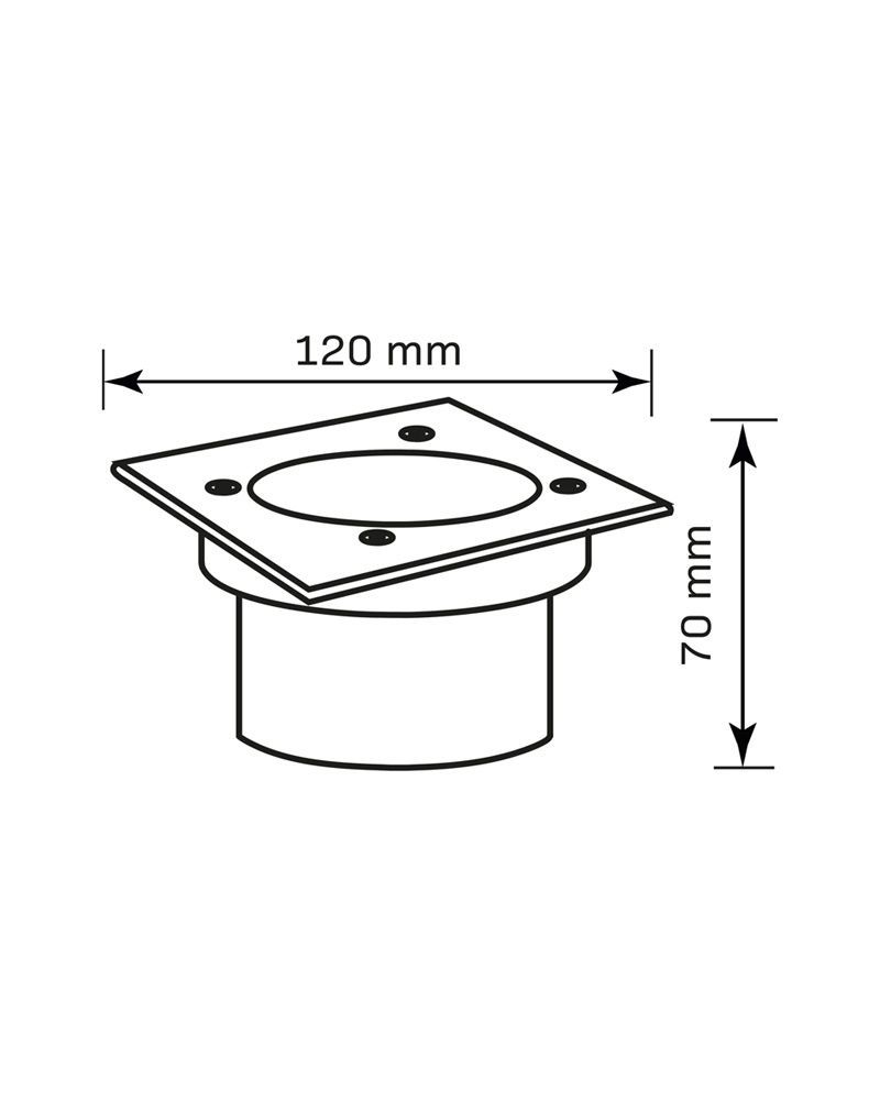 Вуличний світильник Goldlux Mivo LED 1x3W 4000K 300Lm IP67 сріблястий 333599 333599-PLX купити в Харкові, Україні: ціна, відгуки, характеристики