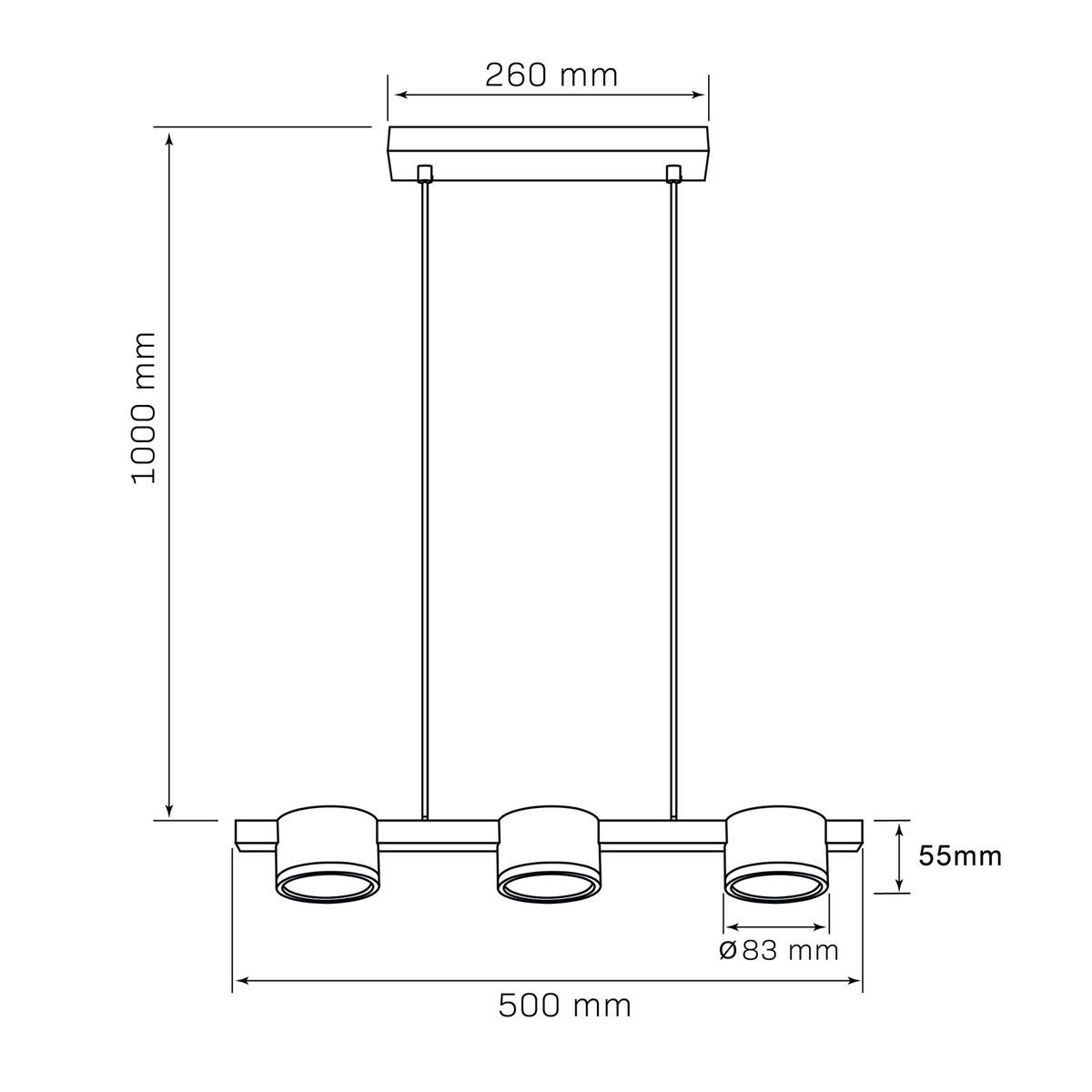 Подвесной светильник, люстра Goldlux Mirella GX53 3x6W 4000K 660Lm IP20 золотой 327321 327321-PLX купить в Харькове, Украине: цена, отзывы, характеристики