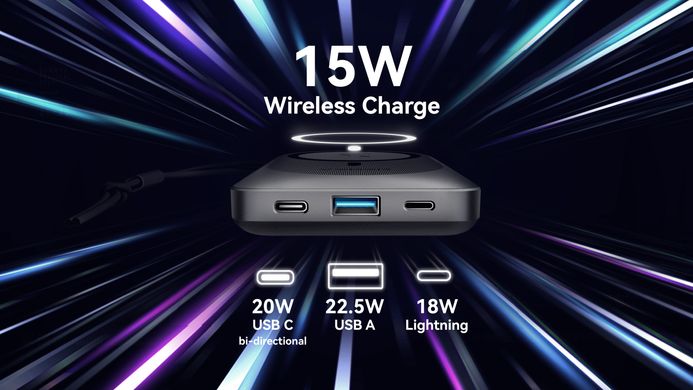 Внешний аккумулятор Power Bank VEGER MagOnStand 10000MA W1151 купить в Харькове, Украине: цена, отзывы, характеристики