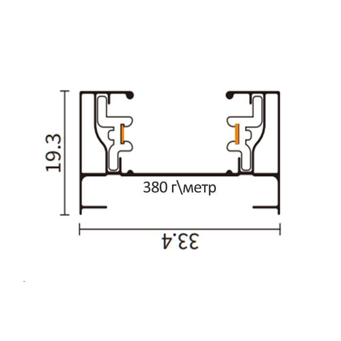 Трековый шинопровод PROLUM&trade; M27; 220V; Накладной \ Подвесной - P27; Белый 2М 781001 купить в Харькове, Украине: цена, отзывы, характеристики