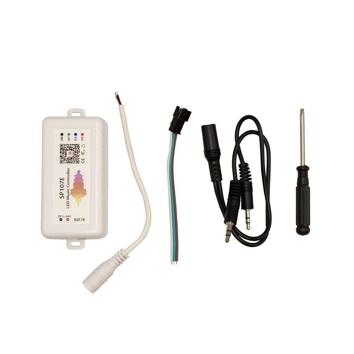 Контроллер PROLUM SPI; RGB; SP107e ;Bluetooth; 4PIN; Max:2048px 402048-S купить в Харькове, Украине: цена, отзывы, характеристики