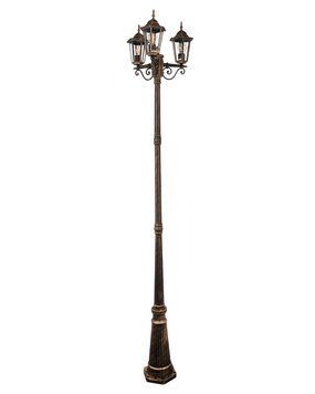 Вуличний світильник Goldlux Liguria E27 3x20W IP43 патина 313430 313430-PLX купити в Харкові, Україні: ціна, відгуки, характеристики