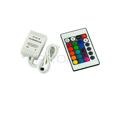 Контроллер RGB PROLUM инфракрасный (IR, 24 кнопки 6A) 402009 купить в Харькове, Украине: цена, отзывы, характеристики