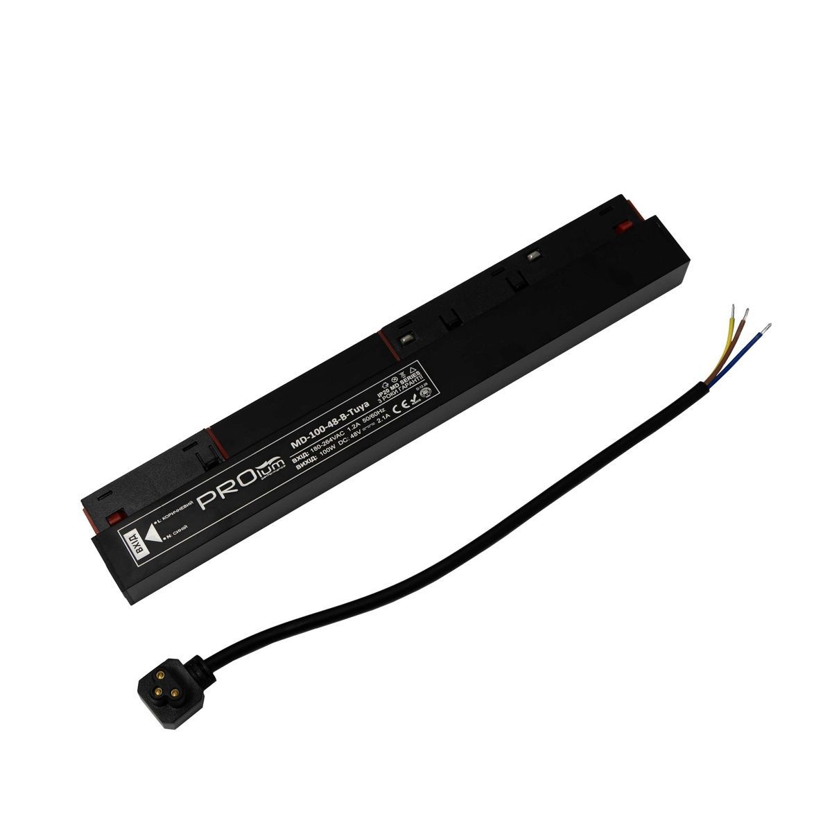 Блок живлення 100W DC48V;  IP20; 2,1A Series "MD" TuyaSmart; Чорний; 261003 купити в Харкові, Україні: ціна, відгуки, характеристики