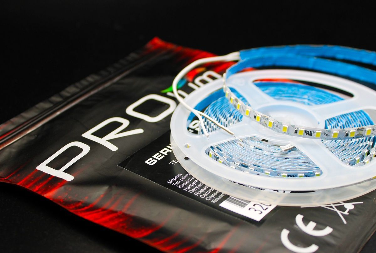 Світлодіодна LED стрічка PROLUM&trade; 12V; 2835\120; IP20; S-TYPE Series "SG" 320118-S купити в Харкові, Україні: ціна, відгуки, характеристики