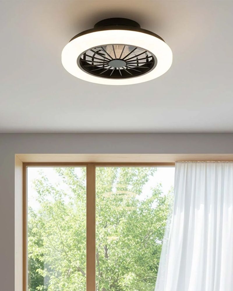 Люстра з вентилятором Goldlux Ghana LED 1x24W 3000K/4000K/6500K 3200Lm IP20 біла 341303 341303-PLX купити в Харкові, Україні: ціна, відгуки, характеристики
