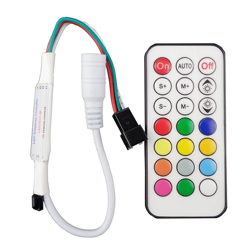 Контролер PROLUM SPI RGB  (21 кнопка; IR; 6A;) 402018 купити в Харкові, Україні: ціна, відгуки, характеристики