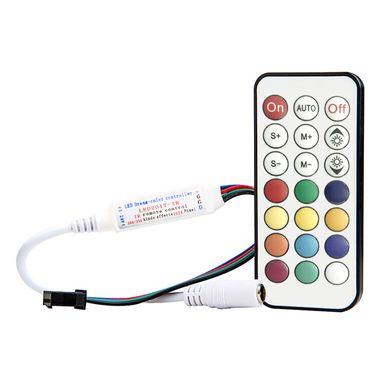 Контролер PROLUM SPI RGB  (21 кнопка; IR; 6A;) 402018 купити в Харкові, Україні: ціна, відгуки, характеристики