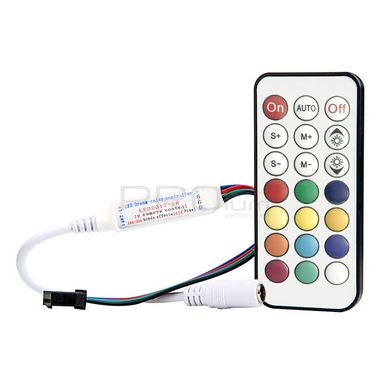 Контроллер SMART RGB PROLUM (21 кнопка; IR; 6A; WS2811;WS2812) 402018 купить в Харькове, Украине: цена, отзывы, характеристики