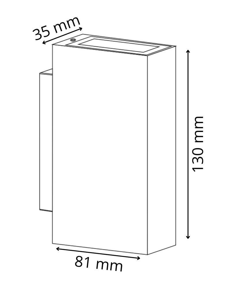 Вуличний світильник Goldlux Orlean LED 2x2.5W 4000K 430Lm IP54 графітовий 319814 319814-PLX купити в Харкові, Україні: ціна, відгуки, характеристики