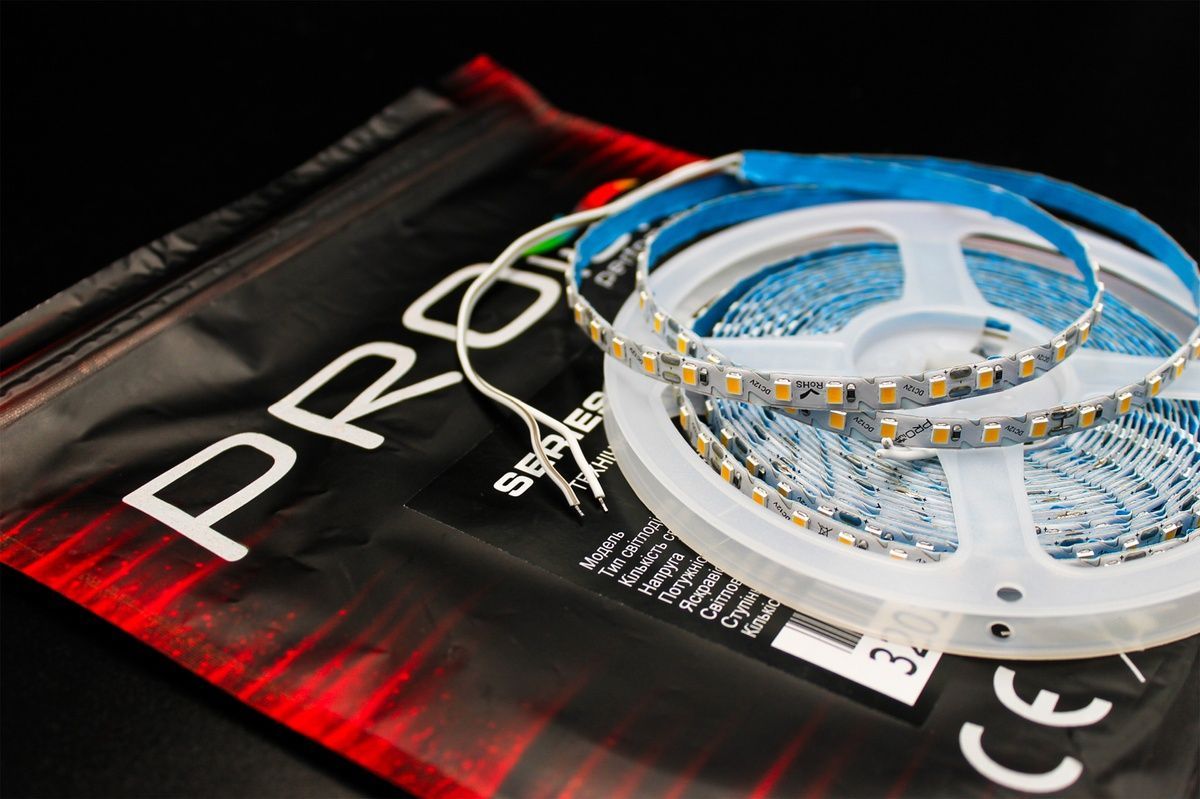 Светодиодная LED лента PROLUM&trade; 12V; 2835\120; IP20; S-TYPE Series "SG" 320119-S купить в Харькове, Украине: цена, отзывы, характеристики