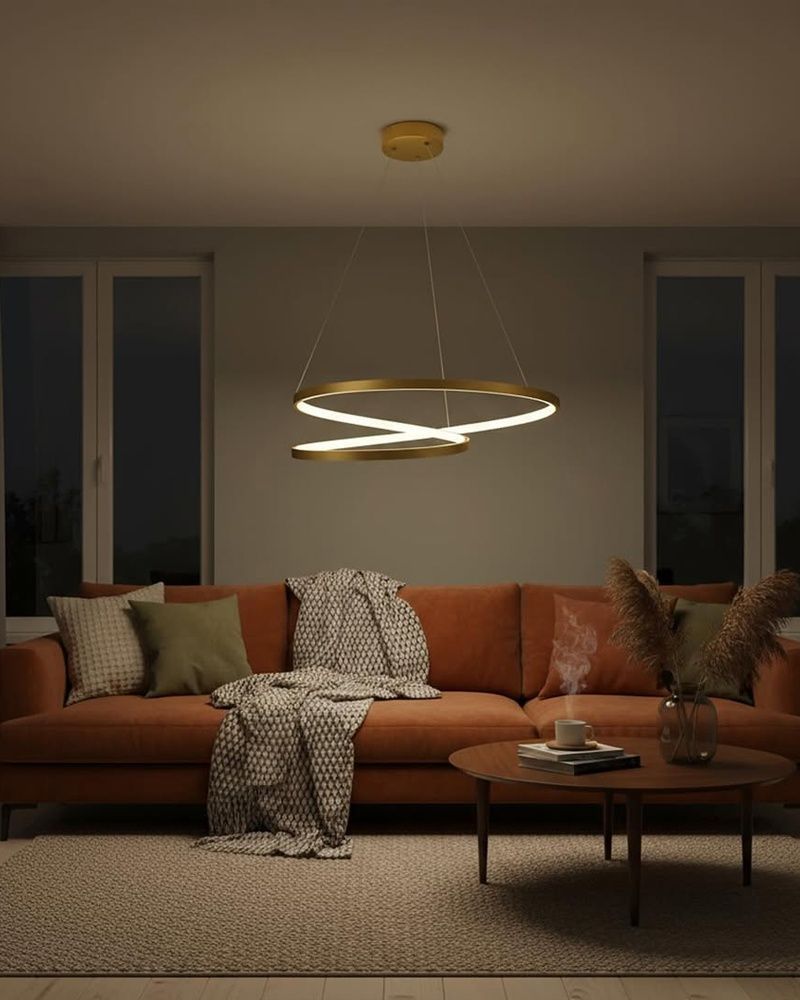 Люстра Goldlux Zefira LED 1x40W 4000K 3700Lm IP20 золотая 328052 328052-PLX купить в Харькове, Украине: цена, отзывы, характеристики