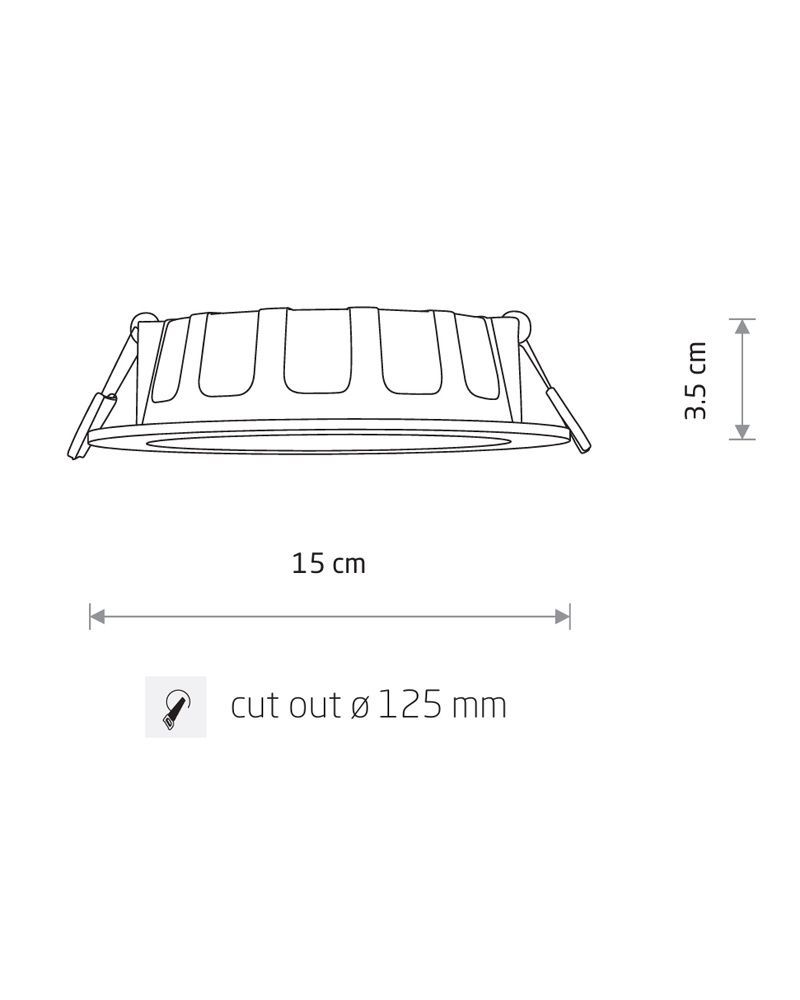 Точковий світильник Nowodvorski CL KOS LED 10W, 4000K Білий 8778 8778 купити в Харкові, Україні: ціна, відгуки, характеристики