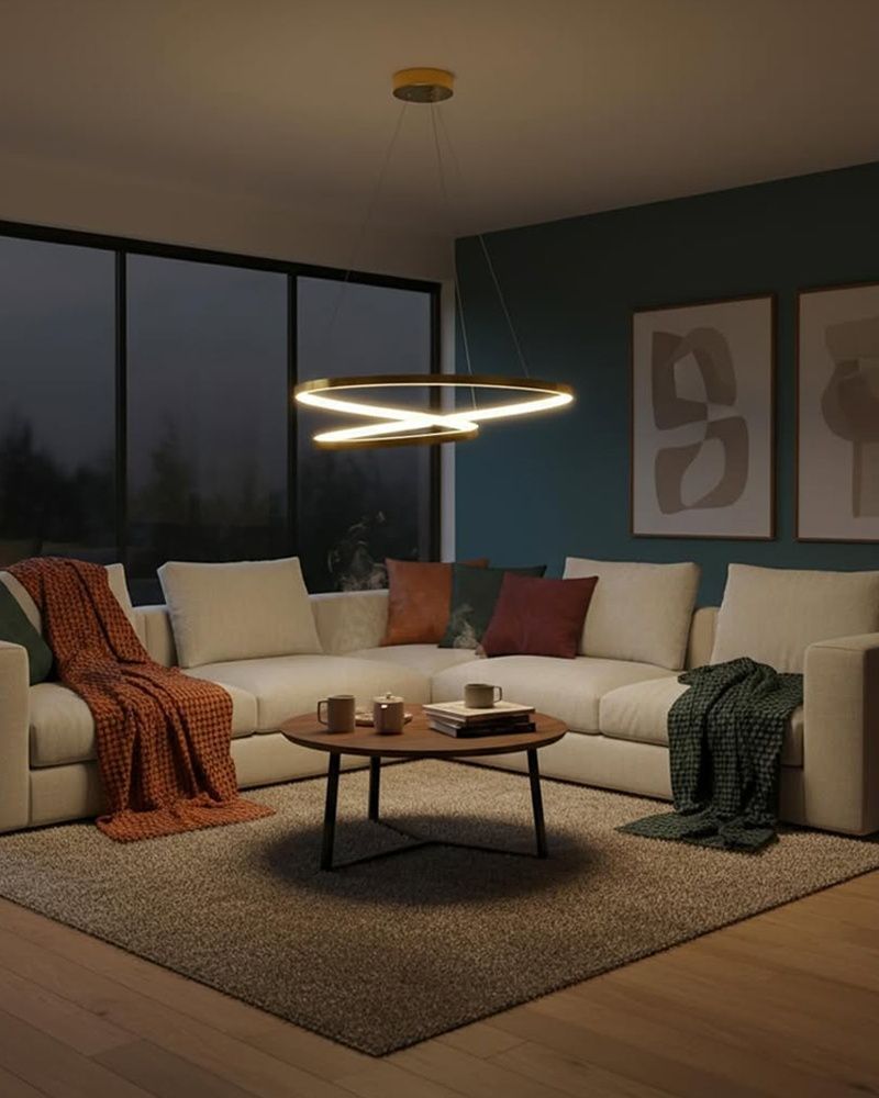 Люстра Goldlux Zefira LED 1x40W 4000K 3700Lm IP20 золотая 328052 328052-PLX купить в Харькове, Украине: цена, отзывы, характеристики
