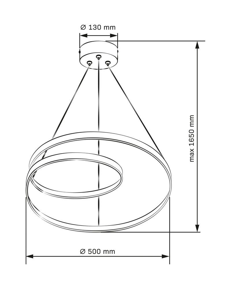 Люстра Goldlux Zefira LED 1x40W 4000K 3700Lm IP20 золотая 328052 328052-PLX купить в Харькове, Украине: цена, отзывы, характеристики