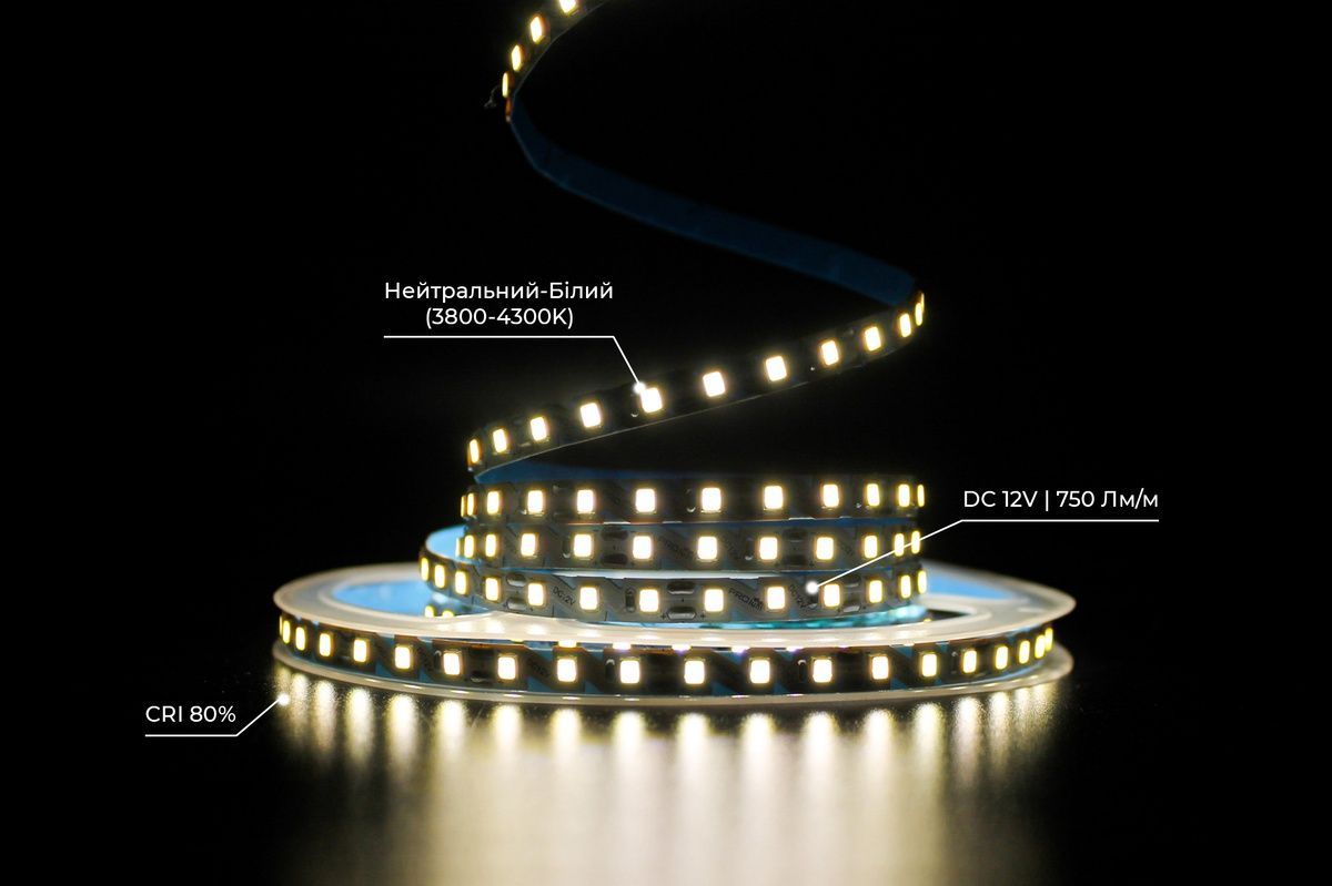 Светодиодная LED лента PROLUM&trade; 12V; 2835\120; IP20; S-TYPE Series "SG" 320121-S купить в Харькове, Украине: цена, отзывы, характеристики