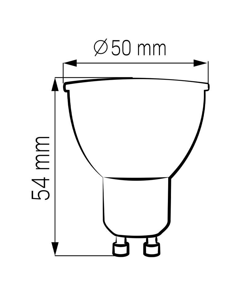 Світлодіодна лампочка Goldlux GU10 MR16 1x4.5W 4000K 450Lm 36&deg; 328243 328243-PLX купити в Харкові, Україні: ціна, відгуки, характеристики