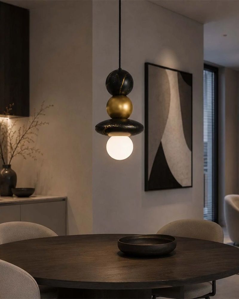 Подвесной светильник, люстра Goldlux Marble E27 1x6W IP20 черный 344564 344564-PLX купить в Харькове, Украине: цена, отзывы, характеристики