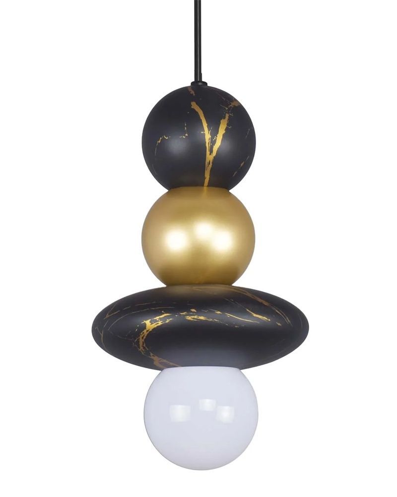 Подвесной светильник, люстра Goldlux Marble E27 1x6W IP20 черный 344564 344564-PLX купить в Харькове, Украине: цена, отзывы, характеристики