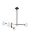 Люстра Italux PND-9148-4-OPAL Marino G9 4x25W IP20 чорна PND-9148-4-OPAL