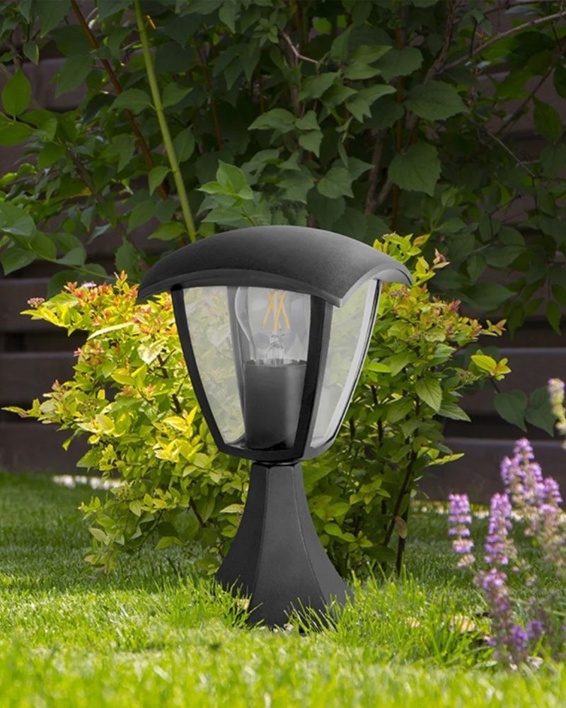 Вуличний світильник Goldlux Igma E27 1x12W IP44 чорний 311894 311894-PLX купити в Харкові, Україні: ціна, відгуки, характеристики