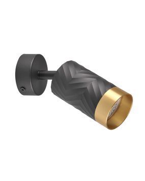Светильник поворотный, спот Goldlux Arras GU10 1x10W IP20 черный 323538 323538-PLX купить в Харькове, Украине: цена, отзывы, характеристики