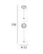 Подвесной светильник, люстра Italux PND-16357-CA-1 Halling LED 1x13.3W 3000K 1215Lm IP20 золотой PND-16357-CA-1