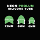 NEON Silicone TUBE PROLUM - 12ММ - SERIES "PRO", Білий, Будь-яка, Силікон