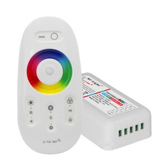 Контроллер RGB + W PROLUM (RF; 5K; сенсорний; 24A; Білий) 402027 купити в Харкові, Україні: ціна, відгуки, характеристики
