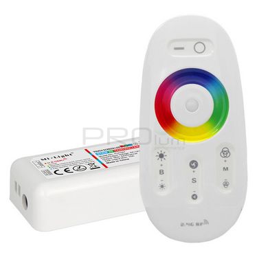 Контроллер RGB + W PROLUM (RF; 5K; сенсорный; 24A; Белый) 402027 купить в Харькове, Украине: цена, отзывы, характеристики