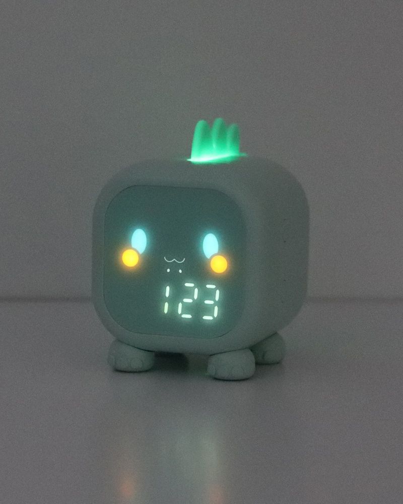 Нічник, настільна лампа із будильником Goldlux Filip LED 1x1.5W RGB IP20 зелена 331786 331786-PLX купити в Харкові, Україні: ціна, відгуки, характеристики