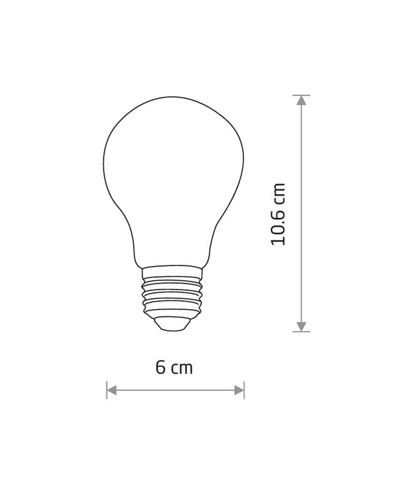 Лампа Nowodvorski BULB LED, E27, A60, 7W, 3000K, ANGLE 360 10587 10587 купити в Харкові, Україні: ціна, відгуки, характеристики