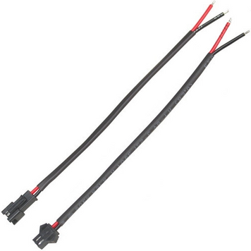 Комплект JST-разъемов питания PROLUM&trade; - 2pin с кабелем папа+мама, черные в двойной изоляции 10 см. 501183 купить в Харькове, Украине: цена, отзывы, характеристики