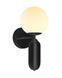 Бра, настенный светильник Italux WL-02340-1-BK Aldeva E27 1x40W IP20 черный WL-02340-1-BK