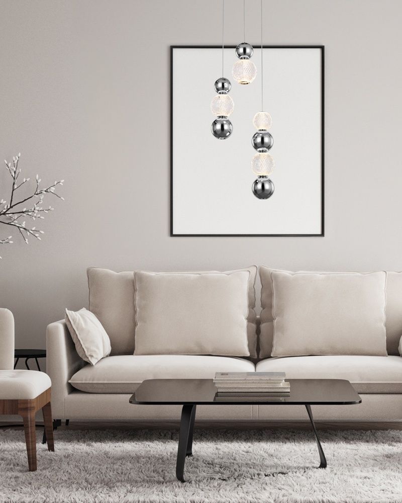 Підвісний світильник, люстра Italux PND-83728-21W-3K-CH Oter LED 4x21W 3000K 1300Lm IP20 хром PND-83728-21W-3K-CH купити в Харкові, Україні: ціна, відгуки, характеристики