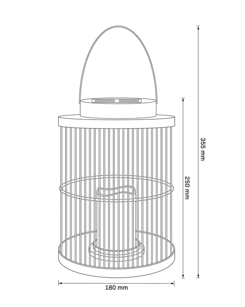 Уличный светильник на солнечной батарее Goldlux Fascino LED 1800K IP44 черный 330215 330215-PLX купить в Харькове, Украине: цена, отзывы, характеристики