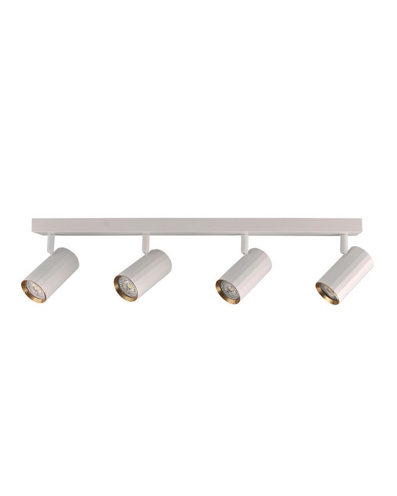 Светильник поворотный, спот Goldlux Nicea GU10 4x10W IP20 белый 323507 323507-PLX купить в Харькове, Украине: цена, отзывы, характеристики