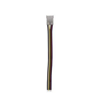 Конектор PROLUM&trade; для стрічки COB, 12ММ, 6PIN, RGB+CCT, 1jack 501137 купити в Харкові, Україні: ціна, відгуки, характеристики