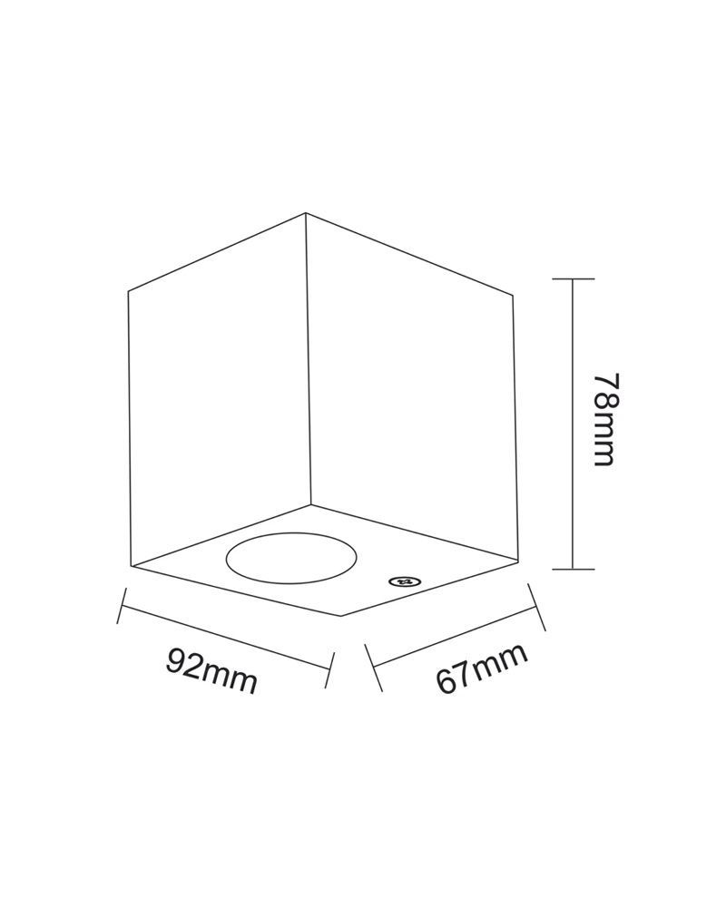 Уличный светильник Goldlux Boston GU10 1x10W IP44 черный 303318 303318-PLX купить в Харькове, Украине: цена, отзывы, характеристики