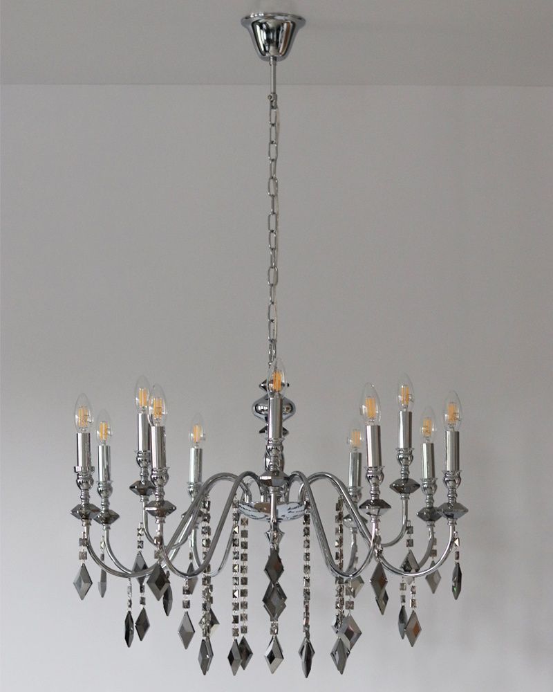Люстра Edlin 3PL2417-12 Vanessa E14 12x12W IP20 хром 32205348 3PL2417-12 купить в Харькове, Украине: цена, отзывы, характеристики