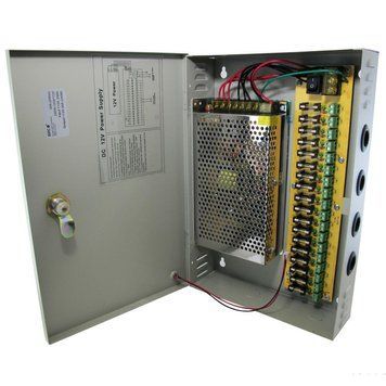 Блок питания PROLUM&trade; 12V, 180W, 15A, 9 каналов, Series "ССTV" 221011-S купить в Харькове, Украине: цена, отзывы, характеристики