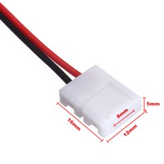 Соединительный кабель + 1 зажим для светодиодной ленты 2835\3528, 8мм 503001 купить в Харькове, Украине: цена, отзывы, характеристики