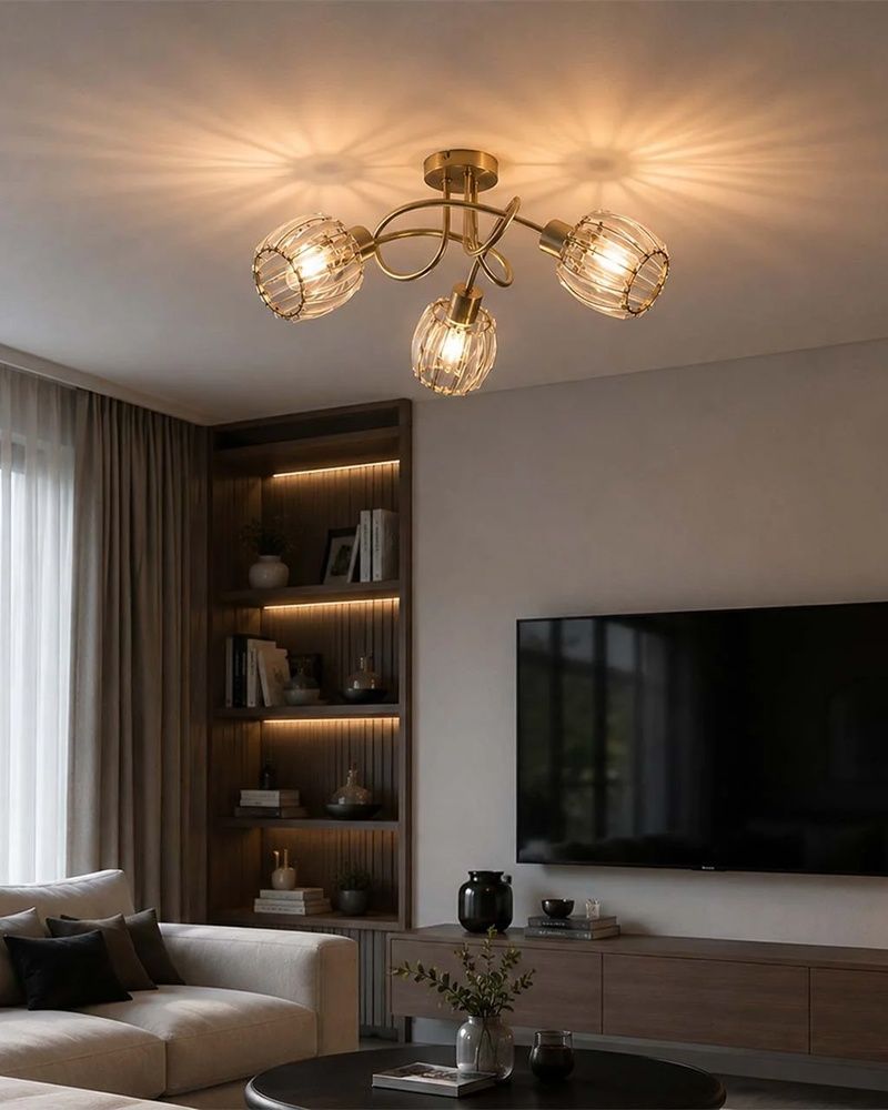 Люстра Goldlux Alanya E14 3x10W IP20 золотая 344076 344076-PLX купить в Харькове, Украине: цена, отзывы, характеристики