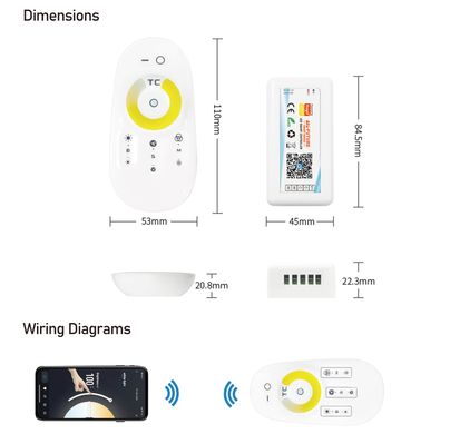 Димер CCT PROLUM Wi-Fi; TUYA; TOUCH; 18A; Series: HomeLink 404012 купити в Харкові, Україні: ціна, відгуки, характеристики