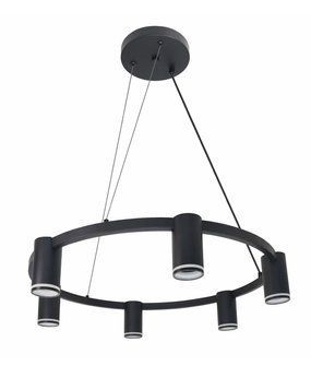 Люстра Goldlux Paris GU10 6x12W IP20 черная 326201 326201-PLX купить в Харькове, Украине: цена, отзывы, характеристики
