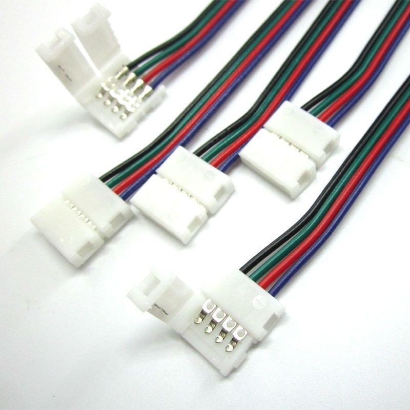 Конектор PROLUM&trade; для LED стрічки 10 мм, RGB + 2 затискача 503008 купити в Харкові, Україні: ціна, відгуки, характеристики